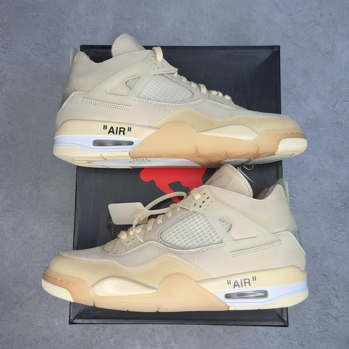 Jordan 4 Retro Off-White Sail (Women's) - Image 1