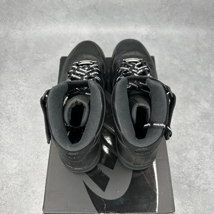 Nike Air Force 1 Mid Supreme Black *pre - owned* SIZE 10.5 - Kicks Collective PA - Nike - FZ8784-001 - Men's Shoes - 10.5M/12W - Pre - Owned