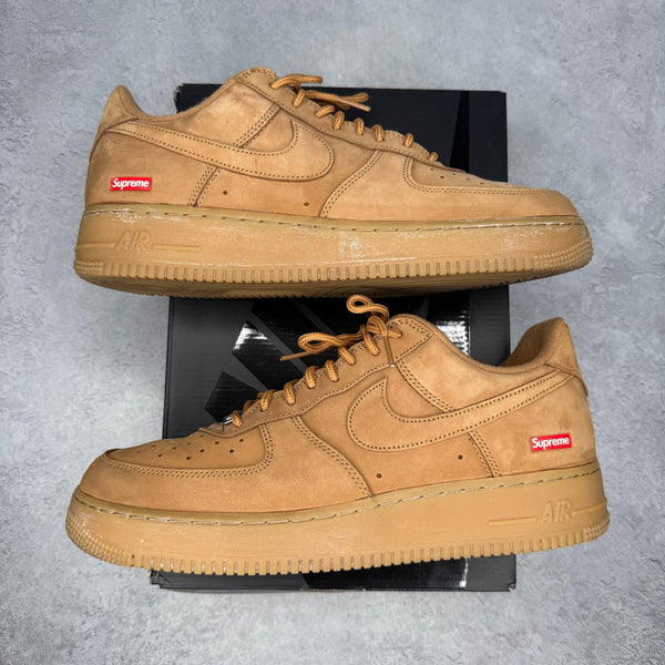 Nike Air Force 1 Low SP Supreme Wheat *pre - owned* SIZE 11 - Kicks Collective PA - Nike - DN1555-200 - Men's Shoes - 11M/12.5W - Pre - Owned