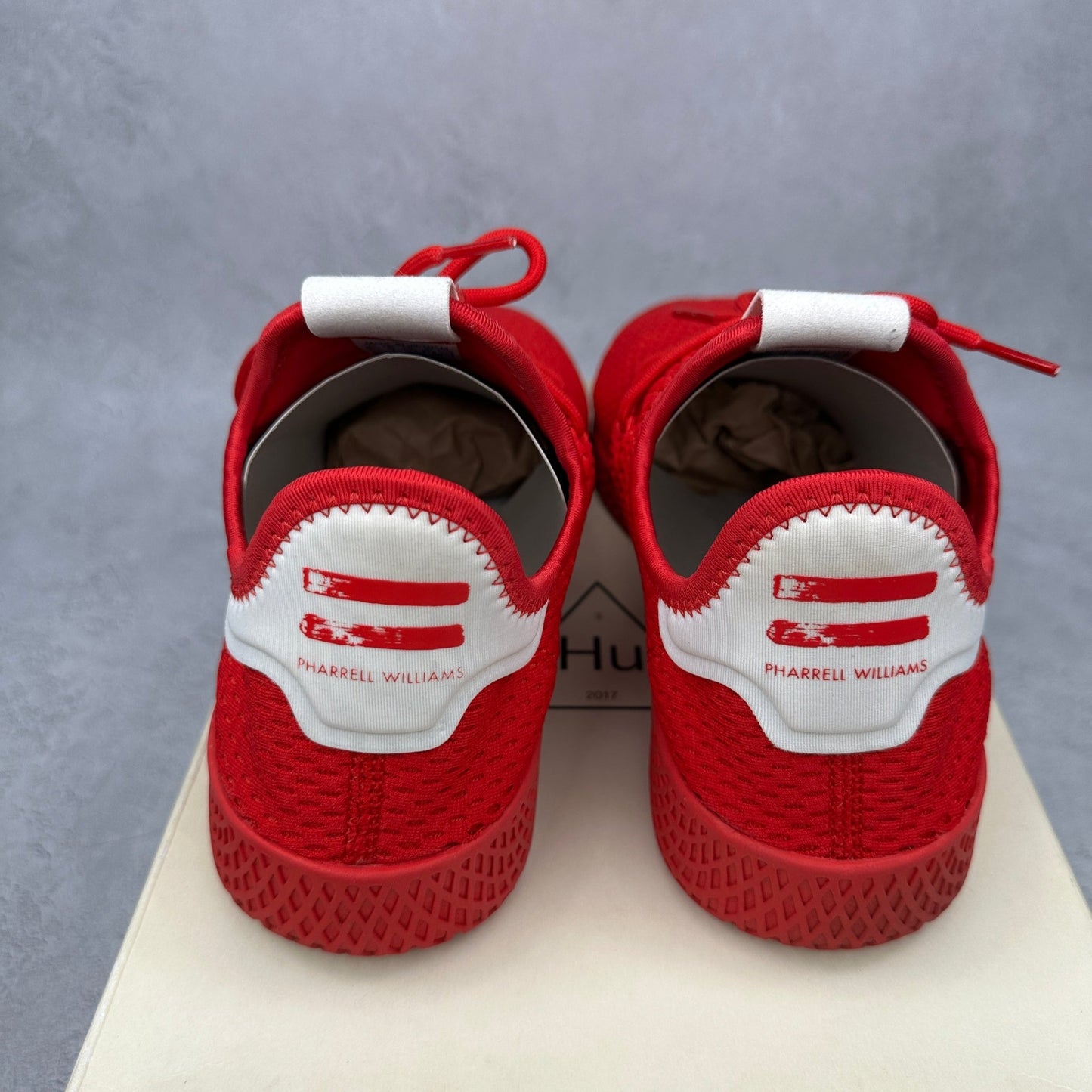 adidas Tennis Hu Pharrell Solid Scarlet *pre - owned* SIZE 9.5 - Kicks Collective PA - adidas - BY8720 - Men's Shoes - 9.5M/11W - Pre - Owned