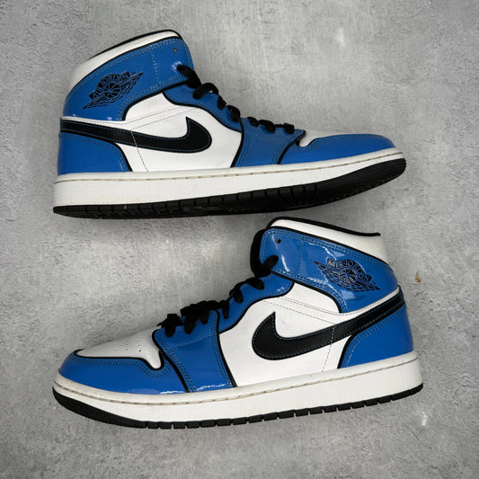 Jordan 1 Mid Signal Blue *pre - owned* SIZE 9 - Kicks Collective PA - Jordan - DD6834-402 - Men's Shoes - 9M/10.5W - Brand New