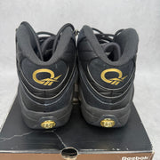 Reebok Question Mid Black Gold *pre-owned* SIZE 8.5