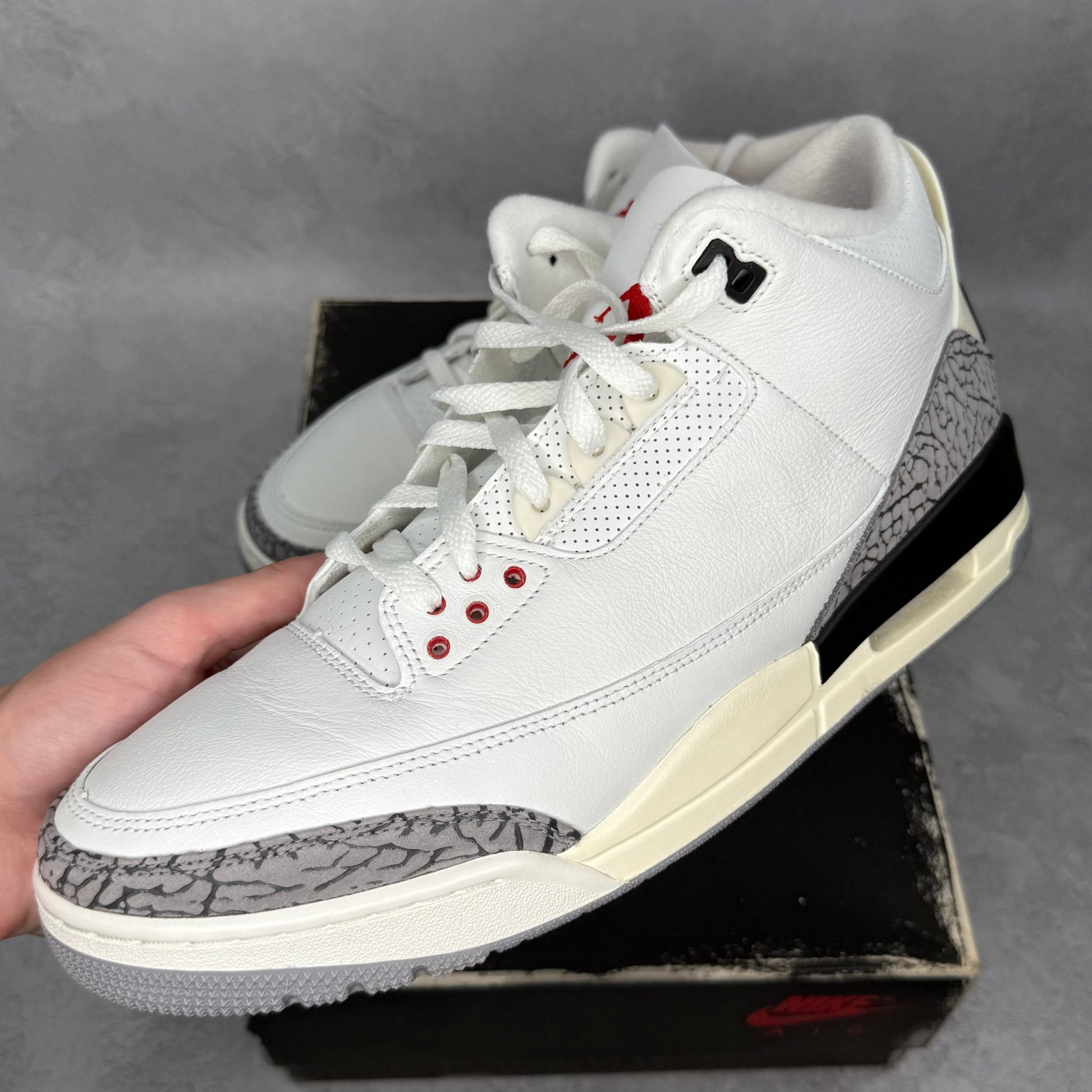 Jordan 3 Retro White Cement Reimagined *pre - owned* SIZE 13 - Kicks Collective PA - Jordan - DN3707 - 100 - Men's Shoes - 13M/14.5W - Pre - Owned