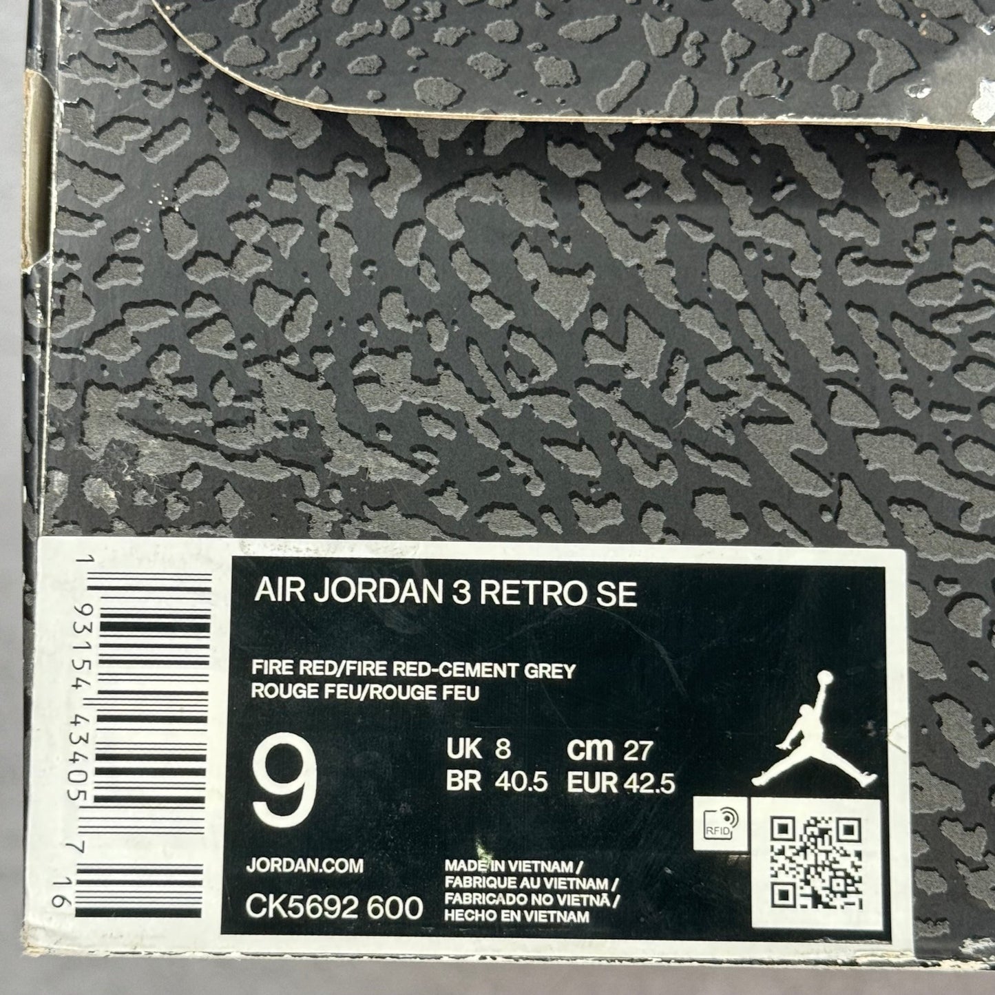 Jordan 3 Retro SE Unite NEW WITH DEFECTS - Kicks Collective PA - Jordan - CK5692 - 600 - Men's Shoes - 9M/10.5W - Brand New