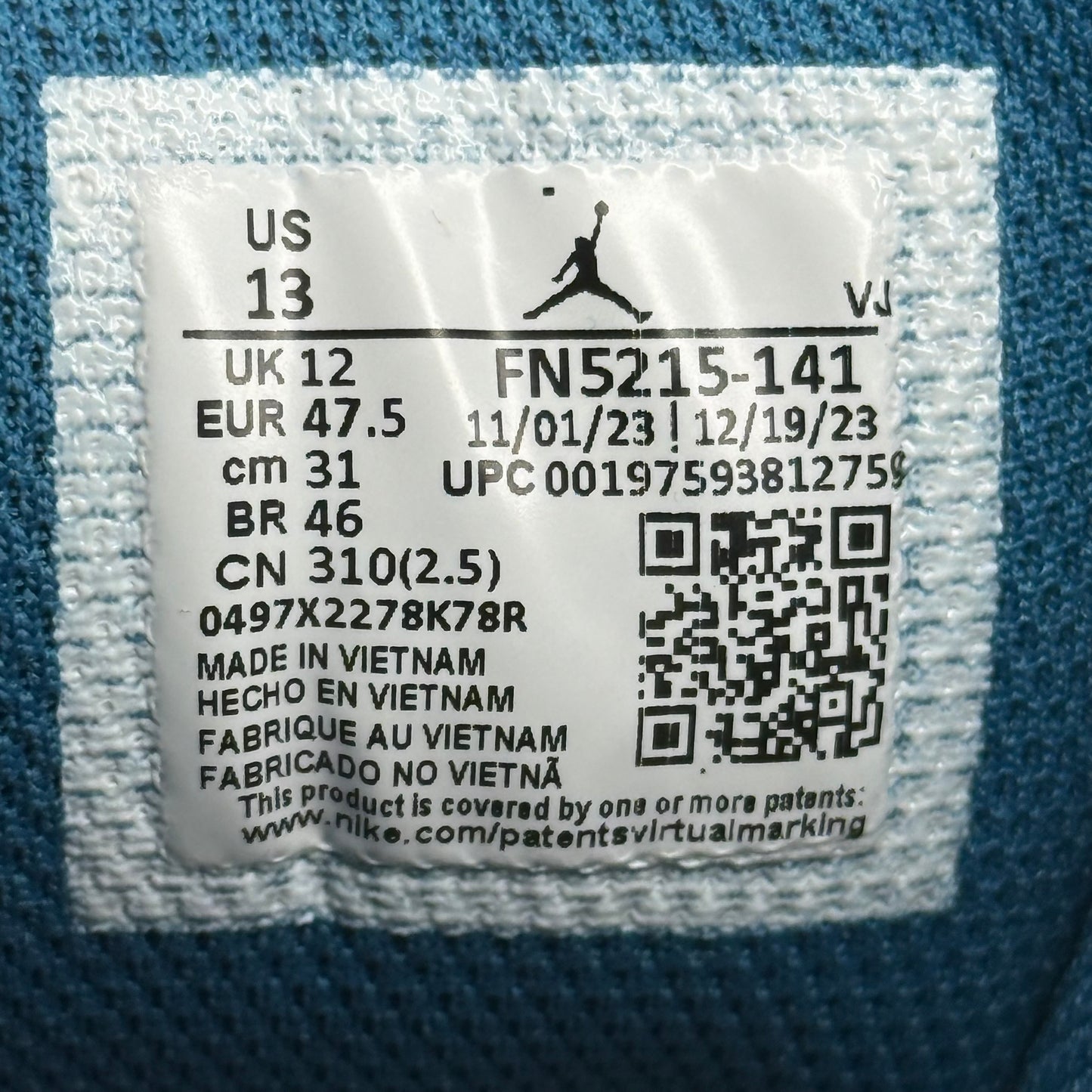 Jordan 1 Mid SE Industrial Blue VNDS *pre-owned* SIZE 13