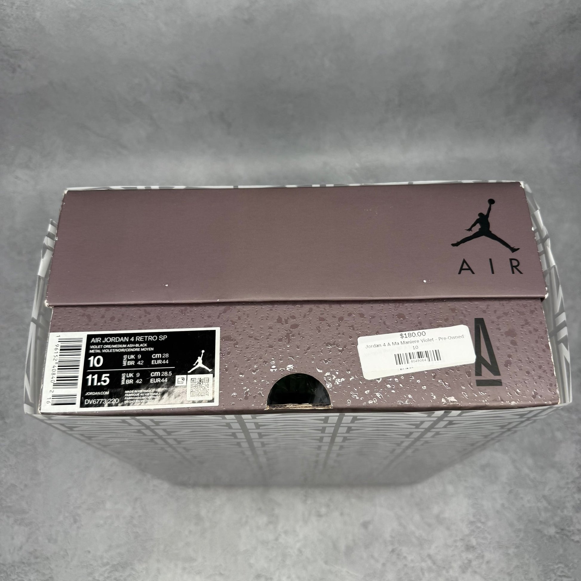 Jordan 4 Retro SP A Ma Maniére Violet Ore *pre - owned* SIZE 10 - Kicks Collective PA - Jordan - DV6773-220 - Men's Shoes - 10M/11.5W - Pre - Owned