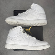 Jordan 1 Mid Triple White pre-owned size 8