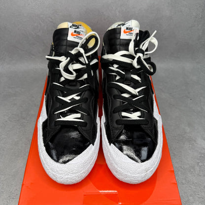 Nike Blazer Low Sacai Black Patent Leather *pre - owned* SIZE 11 - Kicks Collective PA - Nike - DM6443-001 - Men's Shoes - 11M/12.5W - Pre - Owned