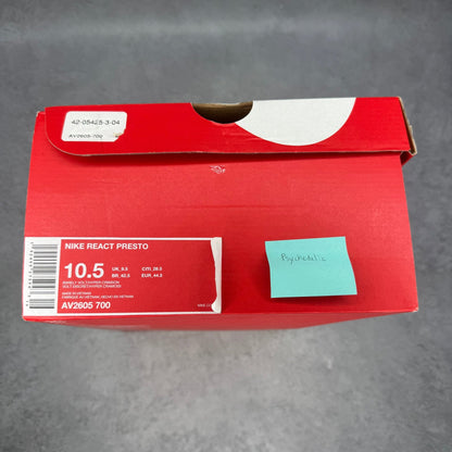 Nike React Presto Barely Volt *pre - owned* SIZE 10.5 - Kicks Collective PA - Nike - AV2605-700 - Men's Shoes - 10.5M/12W - Pre - Owned