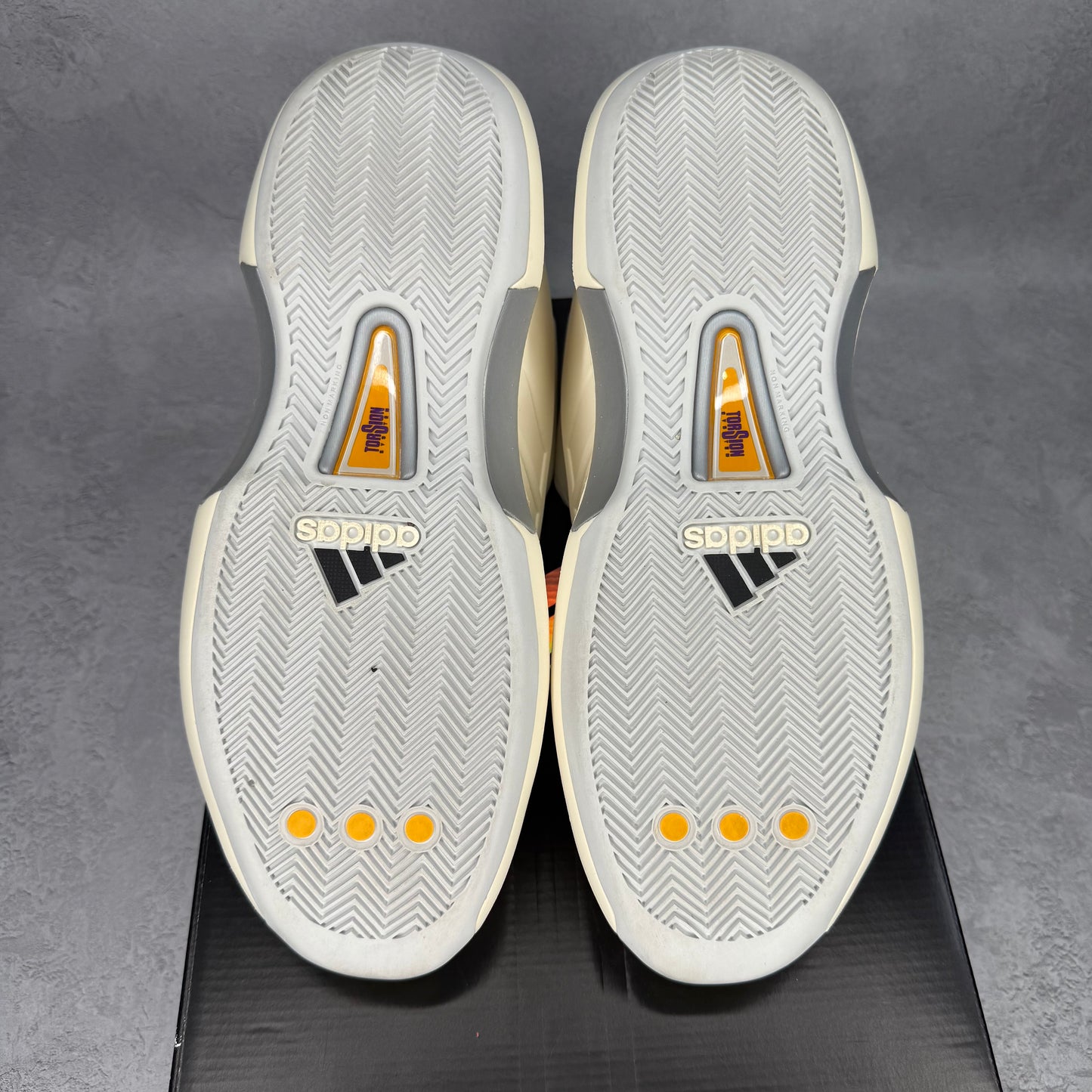 adidas Crazy 1 Cream White Active Purple *pre-owned* SIZE 11.5