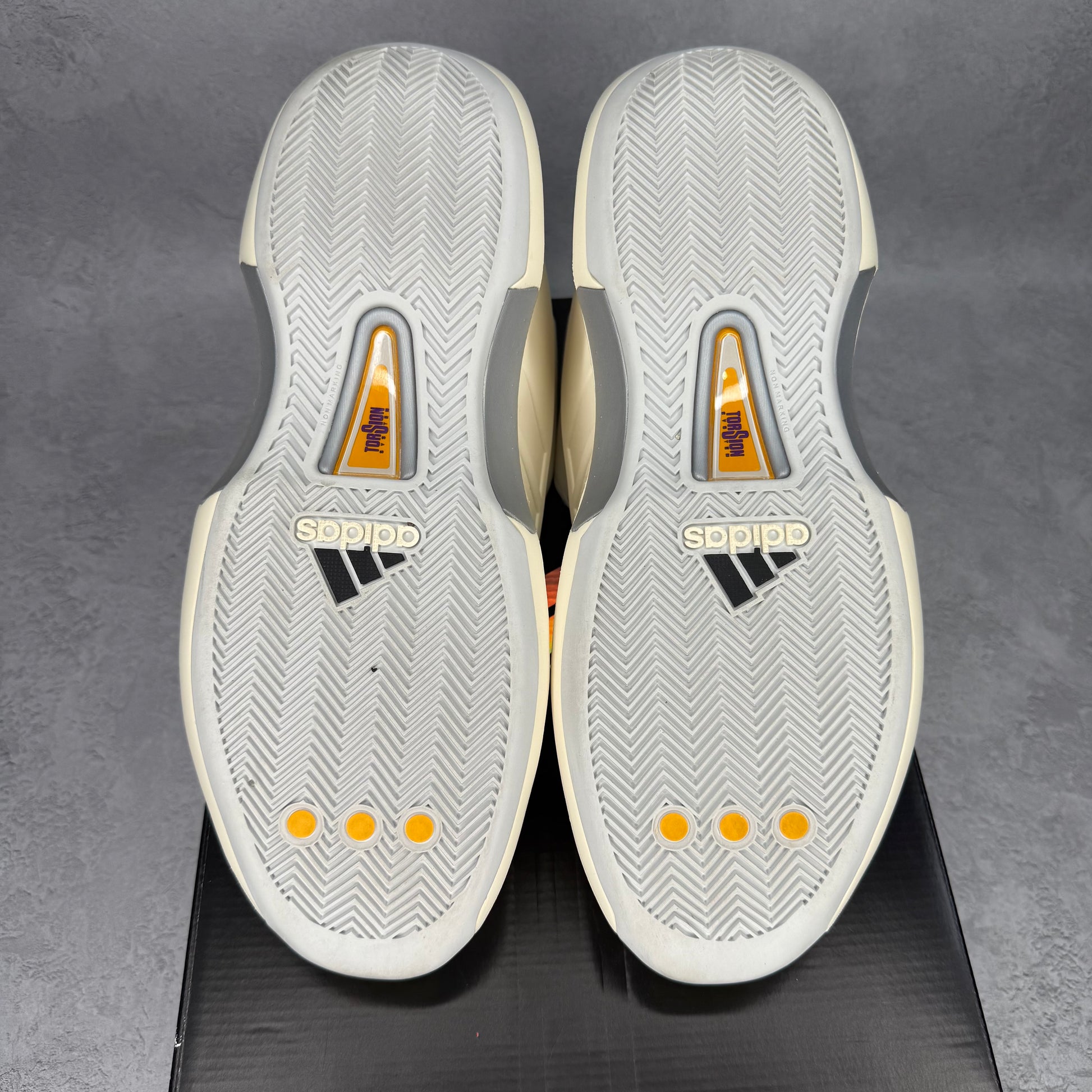 adidas Crazy 1 Cream White Active Purple *pre-owned* SIZE 11.5