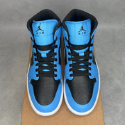 Jordan 1 Mid University Blue Black 10.5 (Pre-Owned) - Image 3