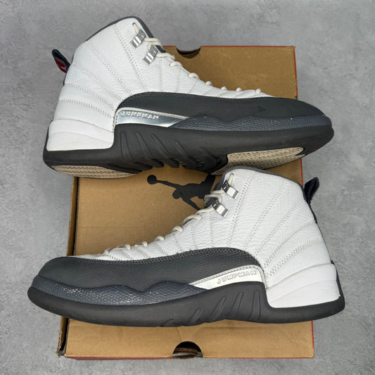 Jordan 12 Retro White Dark Grey *pre - owned* SIZE 11 - Kicks Collective PA - Jordan - 130690-160 - Men's Shoes - 11M/12.5W - Pre - Owned
