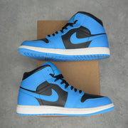 Jordan 1 Mid University Blue Black 10.5 (Pre-Owned) - Image 2