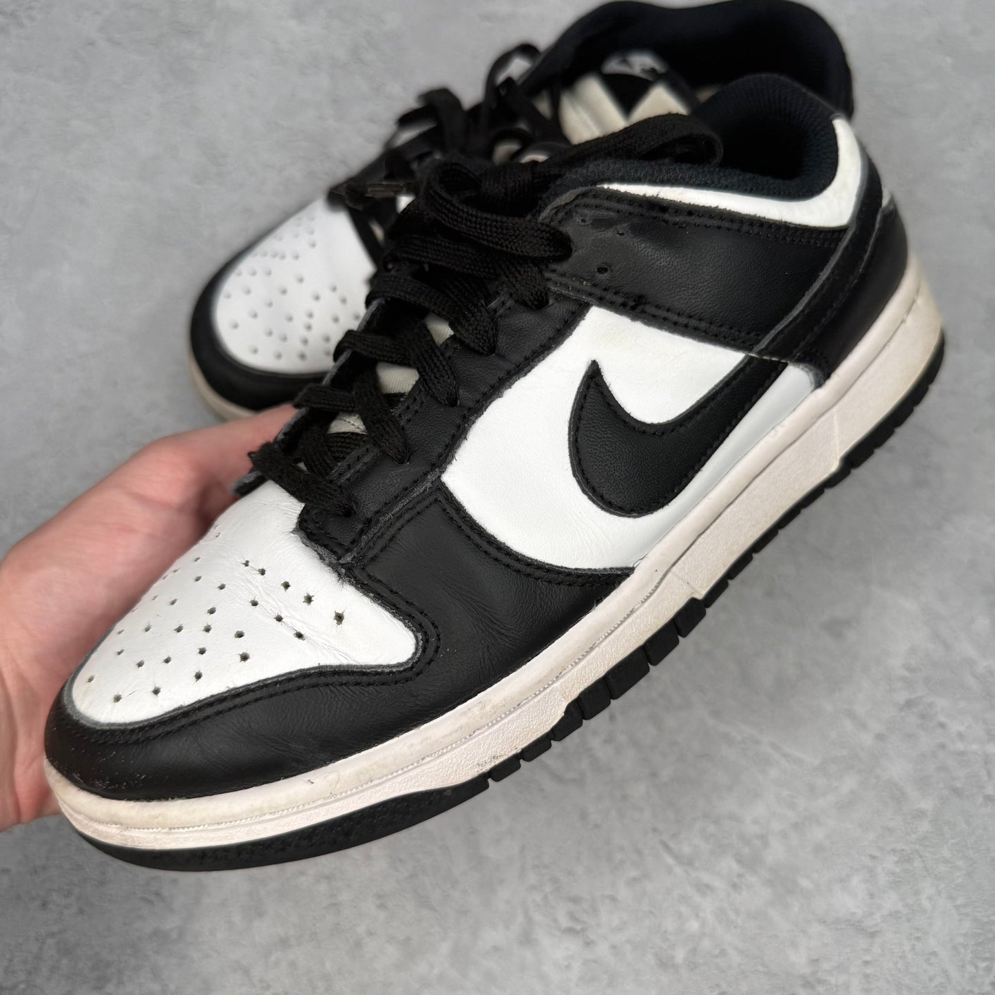 Nike Dunk Low Retro White Black Panda (Women's) *pre - owned* SIZE 8W - Kicks Collective PA - Nike - DD1503 - 101 - Women's Shoes - 6.5M/8W - Pre - Owned