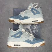 Jordan 4 Retro TEX Denim Worn Blue (Women's) *pre-owned* SIZE 9.5W