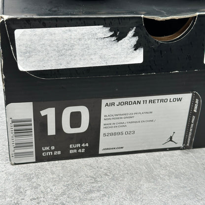 Jordan 11 Retro Low Infrared *pre - owned* SIZE 10 - Kicks Collective PA - Jordan - 528895-023 - Men's Shoes - 10M/11.5W - Pre - Owned