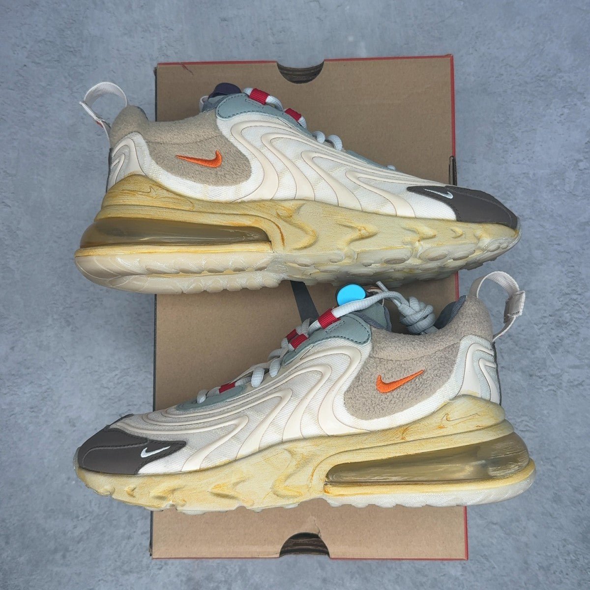 Nike Air Max 270 React ENG Travis Scott Cactus Trails 5.5 (Pre-Owned) - Kicks Collective PA - Nike - CT2864-200-5.5-PO-1 - Pre-Owned Sneakers - 5.5Y / 7W