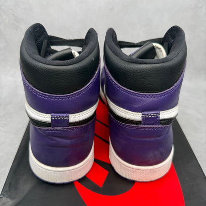 Jordan 1 Retro High Court Purple White *pre - owned* SIZE 10 - Kicks Collective PA - Jordan - 555088-500 - Men's Shoes - 10M/11.5W - Pre - Owned