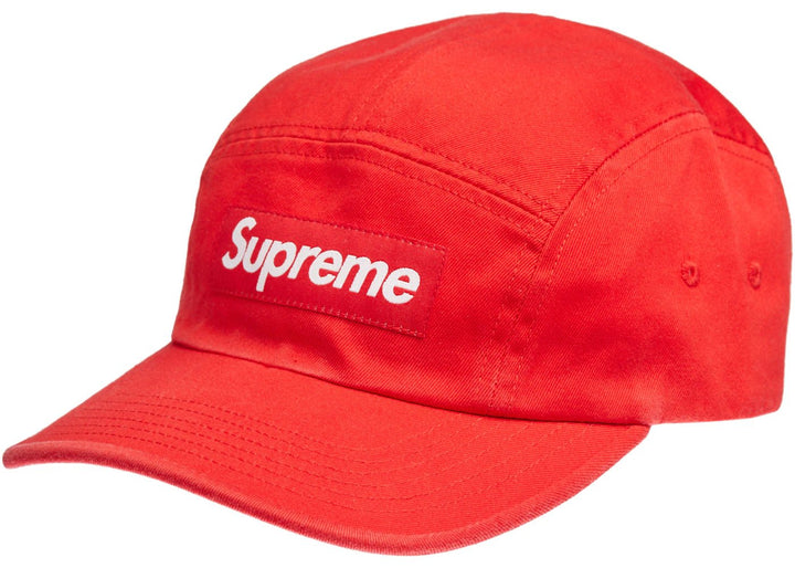 Supreme Washed Chino Twill Camp Cap Cap (SS22) Red - Kicks Collective PA - Supreme - SUPREME-5JL20VO1 - Apparel - OS - Brand New - No Box