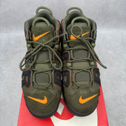 Nike Air More Uptempo 96 Cargo Khaki Alpha Orange *pre-owned* SIZE 9