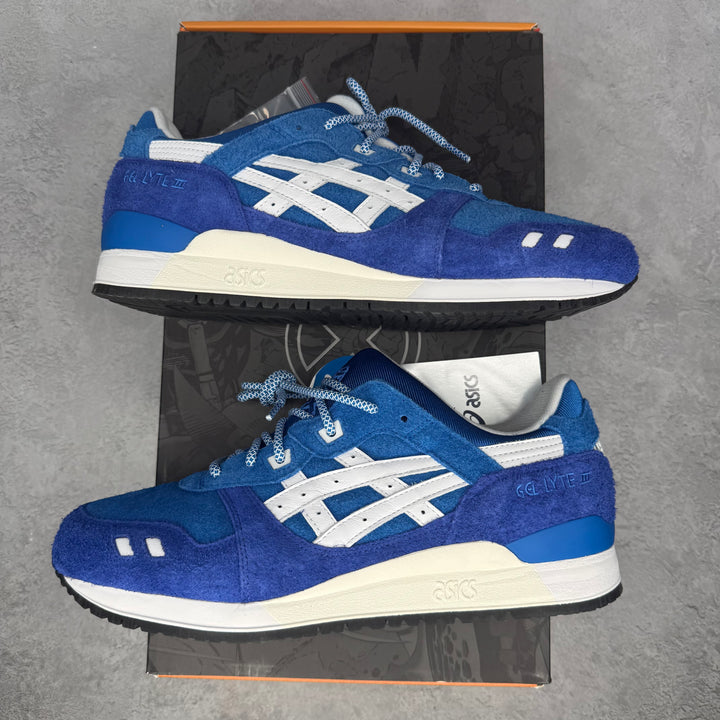 ASICS Gel-Lyte III '07 Remastered Kith Marvel X-Men Beast Opened Box Silver Card