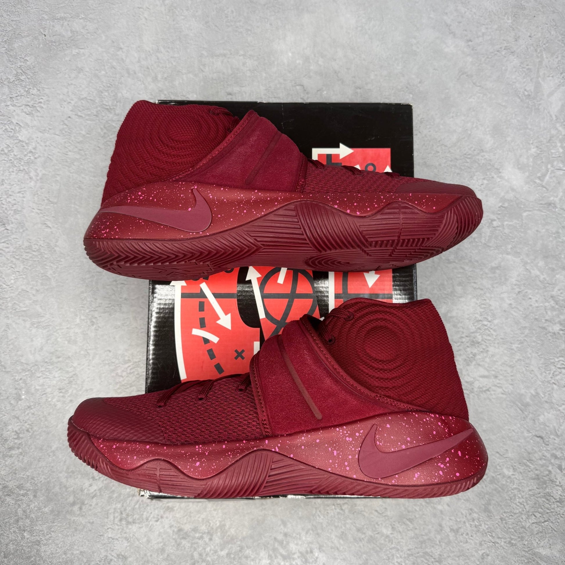 Nike Kyrie 2 Red Velvet VNDS *pre - owned* SIZE 11 - Kicks Collective PA - Nike - 819583-600/820537-600 - Men's Shoes - 11M/12.5W - Pre - Owned
