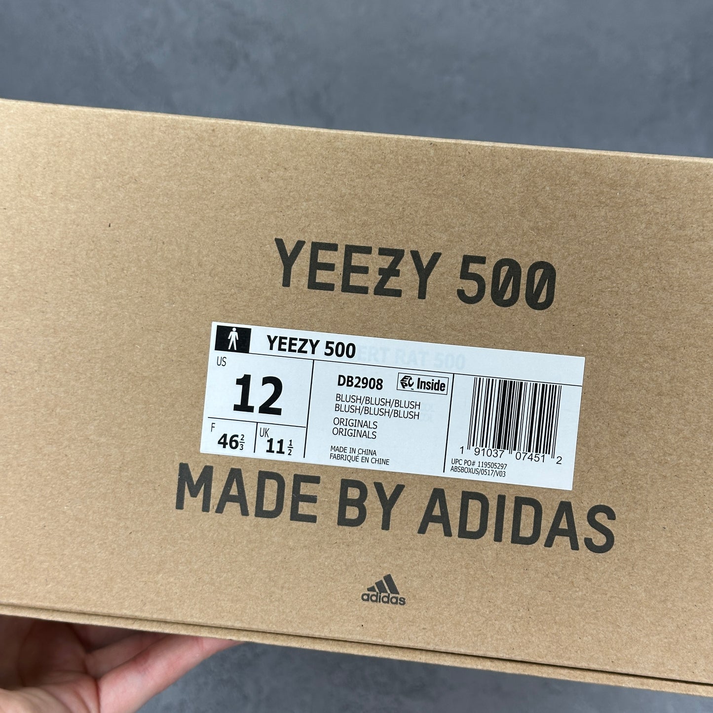 adidas Yeezy 500 Blush VNDS *pre-owned* SIZE 12