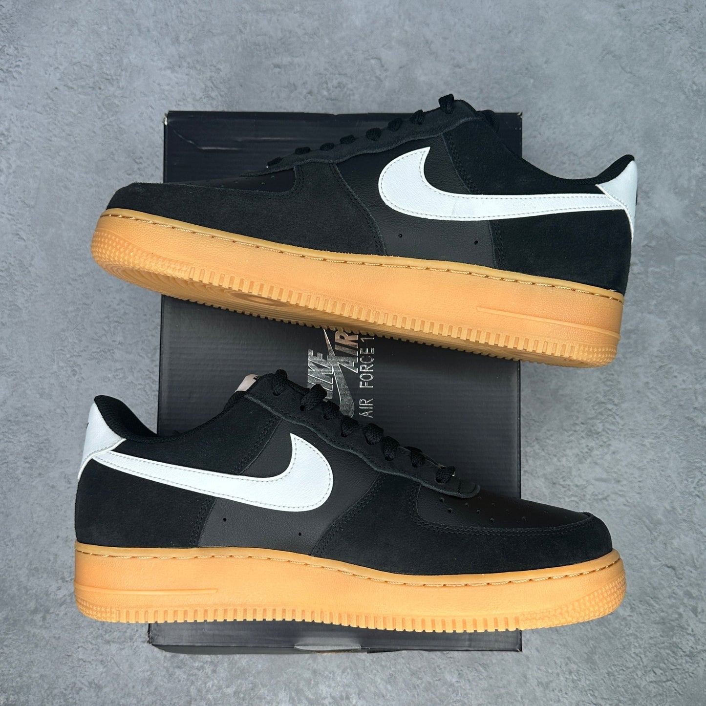 Nike Air Force 1 Low '07 LV8 Black Summit White Gum - Kicks Collective PA - Nike - FQ8714 - 004 - Men's Shoes - 10.5M/12W - Brand New