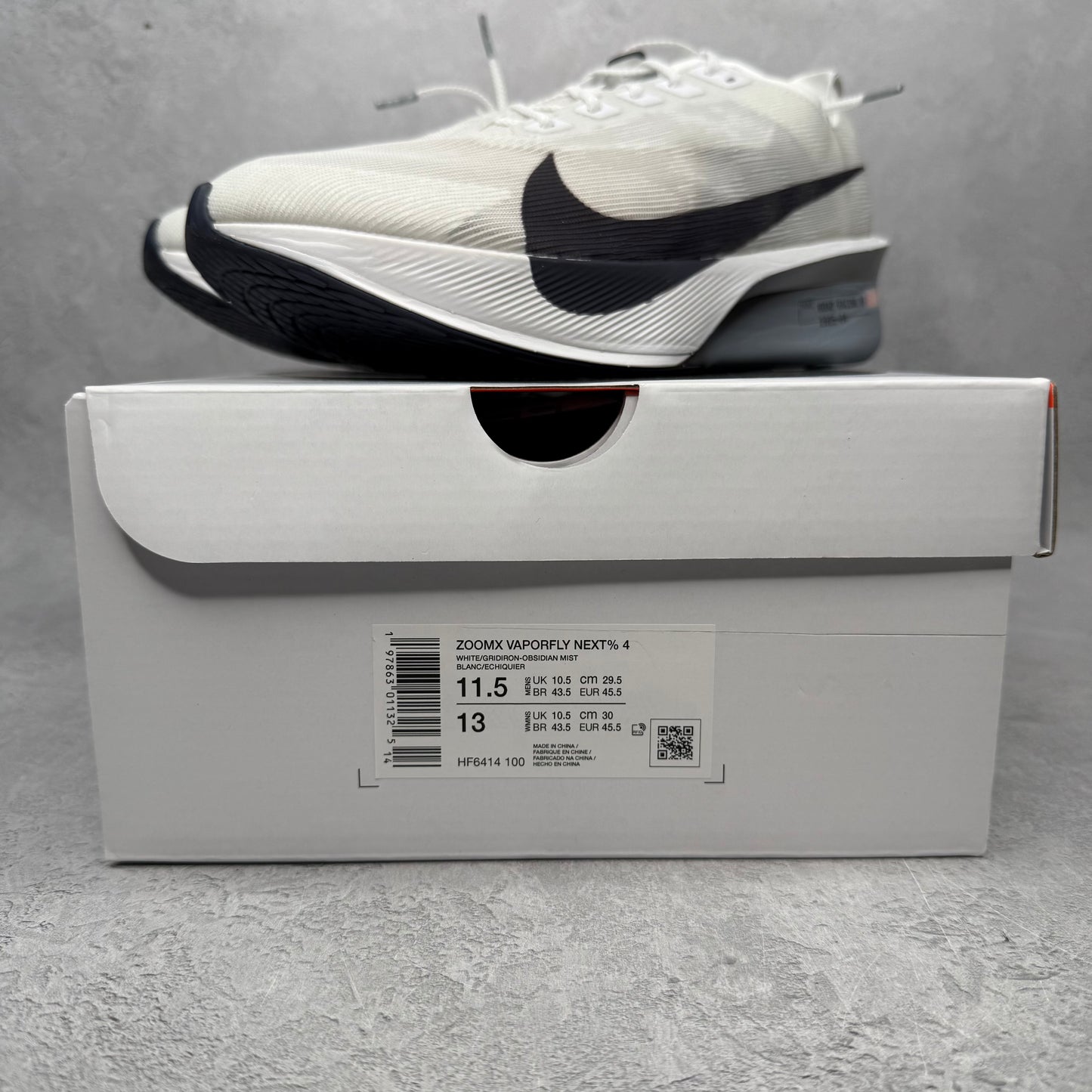 Nike ZoomX Vaporfly Next% 4 White Obsidian Mist