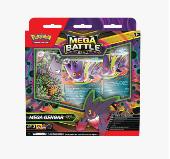 2025 Pokémon Mega Evolution Mega Gengar ex Metal Battle Deck