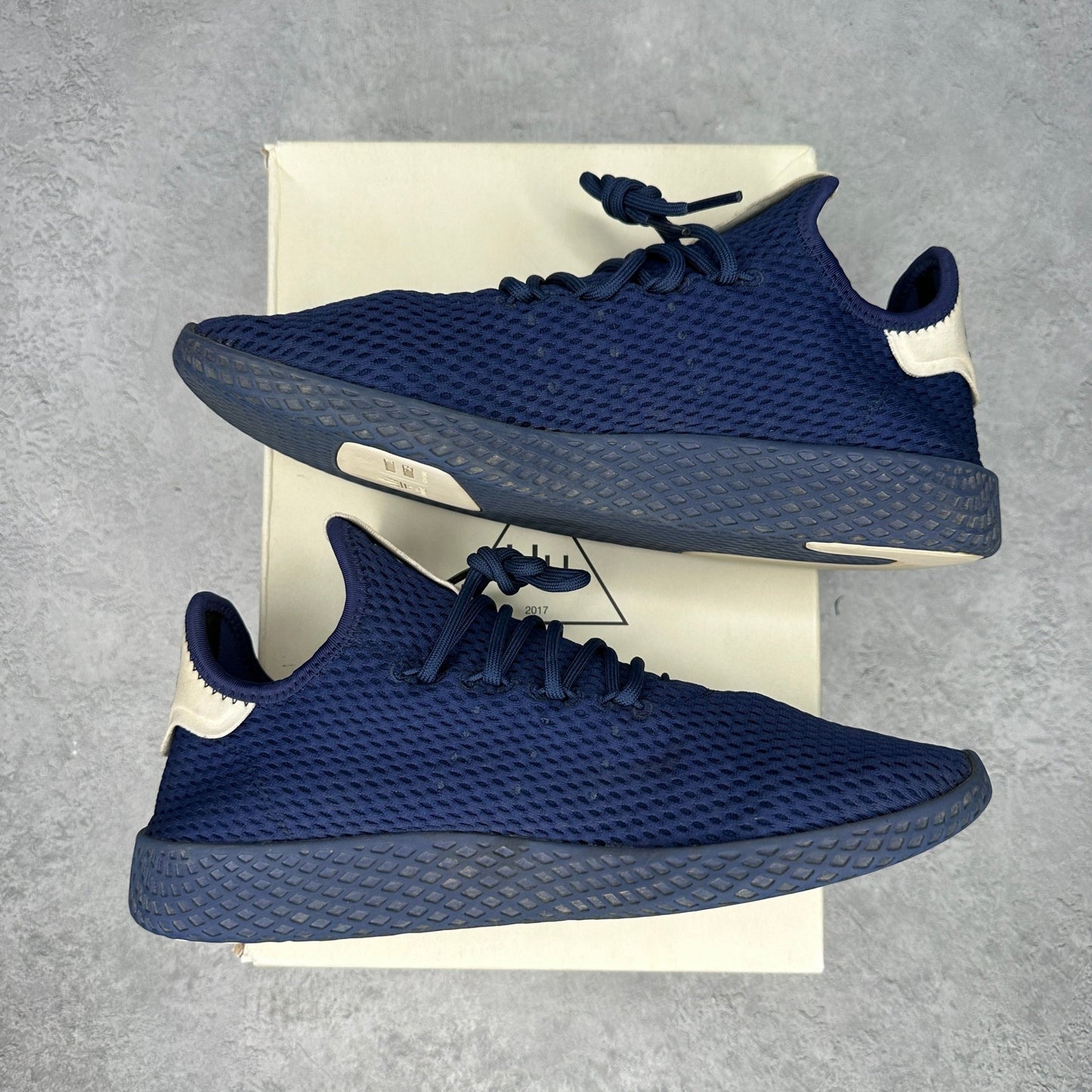 adidas Tennis Hu Pharrell Solid Dark Blue *pre - owned* SIZE 9.5 - Kicks Collective PA - adidas - BY8719 - Men's Shoes - 9.5M/11W - Pre - Owned