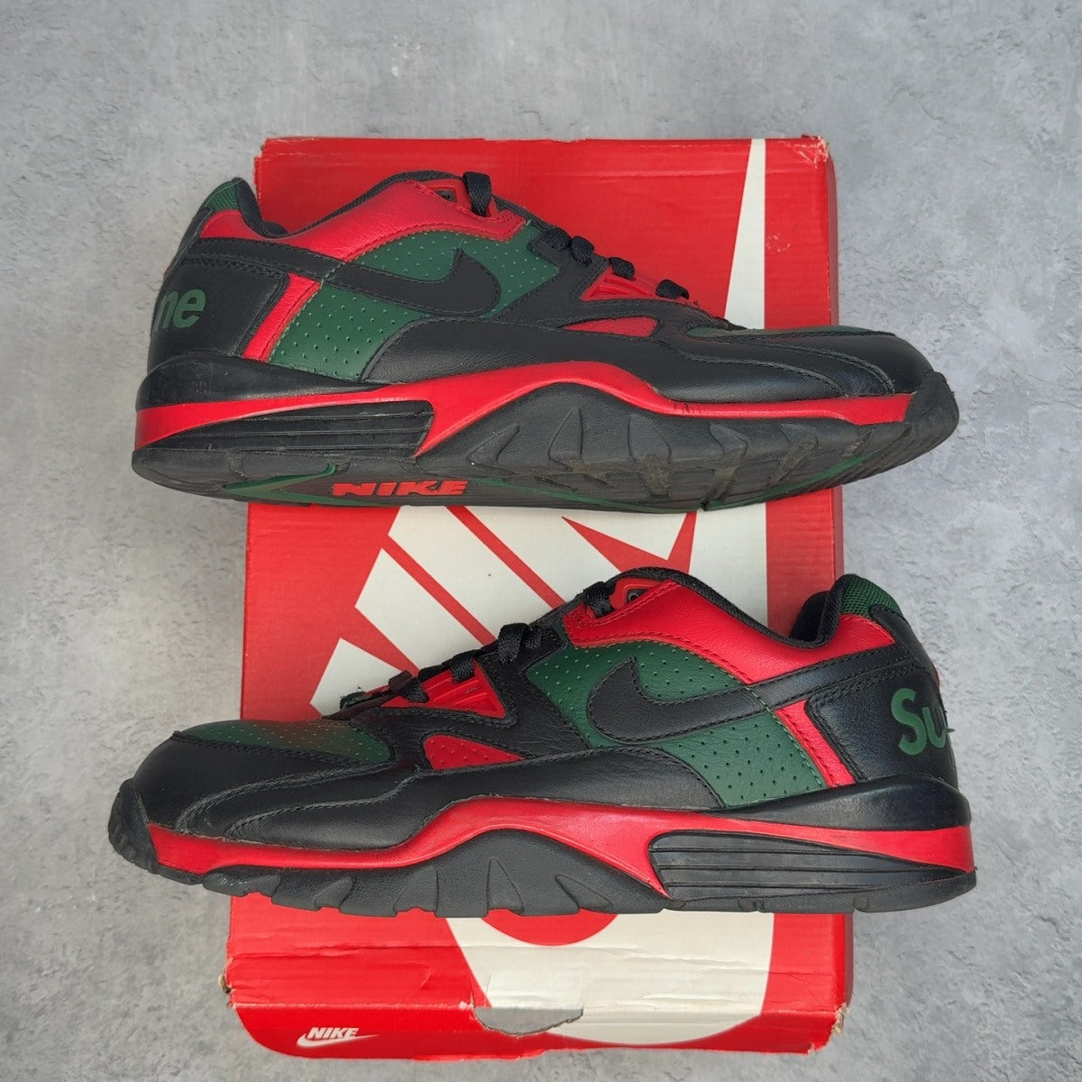 Nike Cross Trainer Low Supreme Black Green Red 9.5 (Pre-Owned) - Image 1
