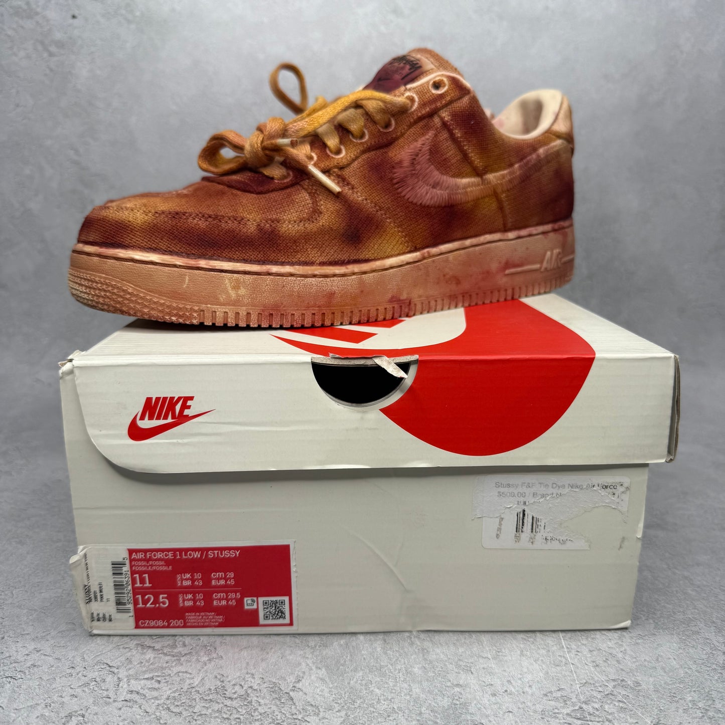 Nike Air Force 1 Stussy Low x Lookout & Wonderland Hand Dyed NEW YORK