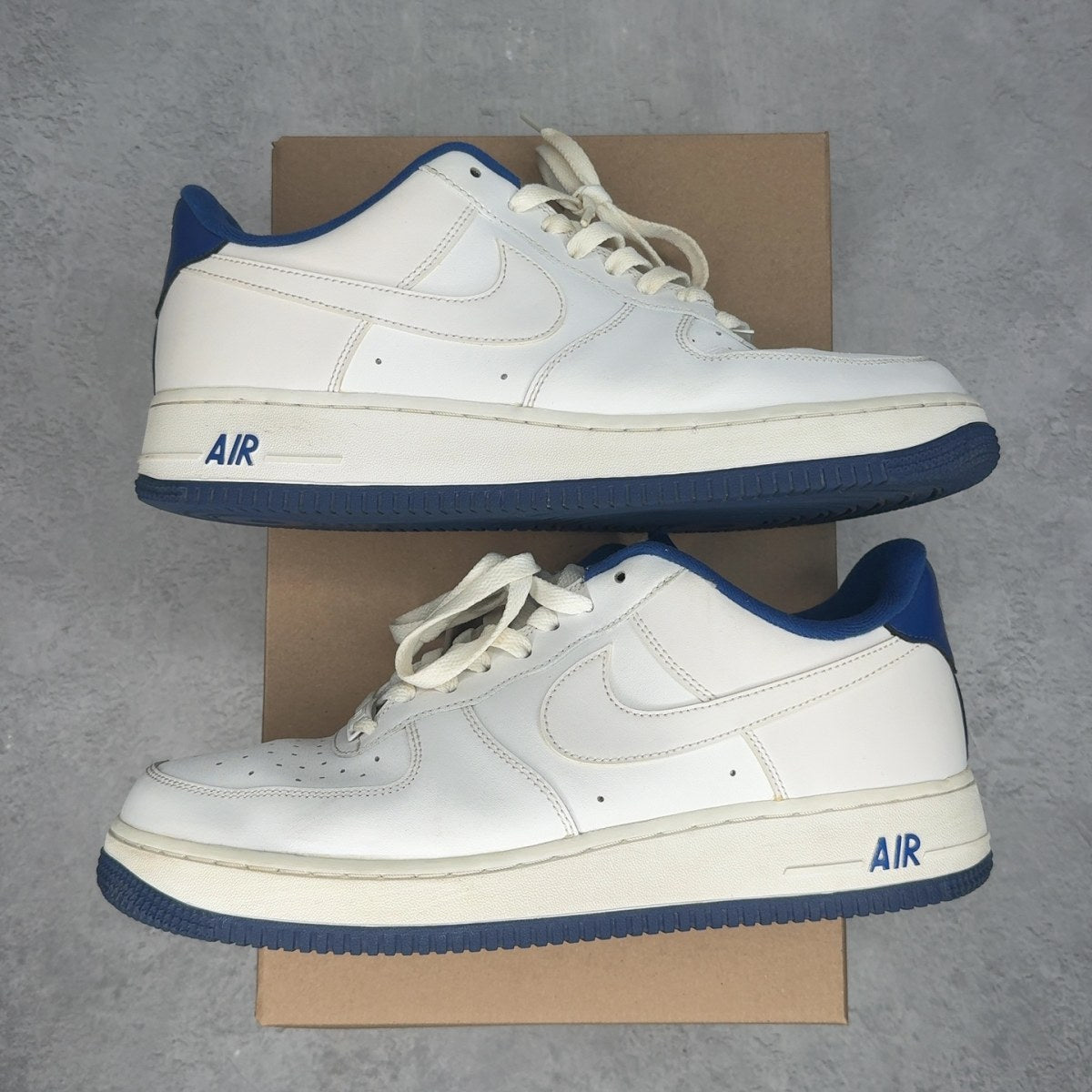 Nike Air Force 1 Low White Deep Royal Blue 11 (Pre-Owned) - Image 1