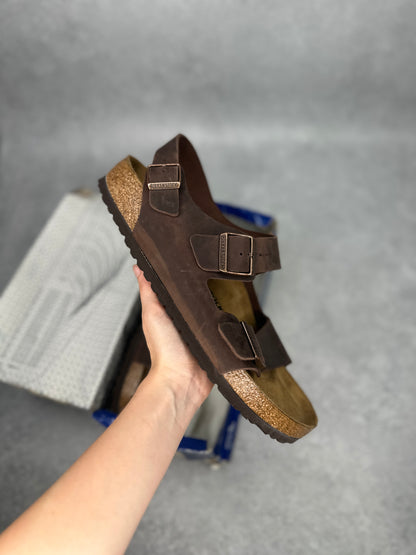 Birkenstock Milano Oiled Leather Habana