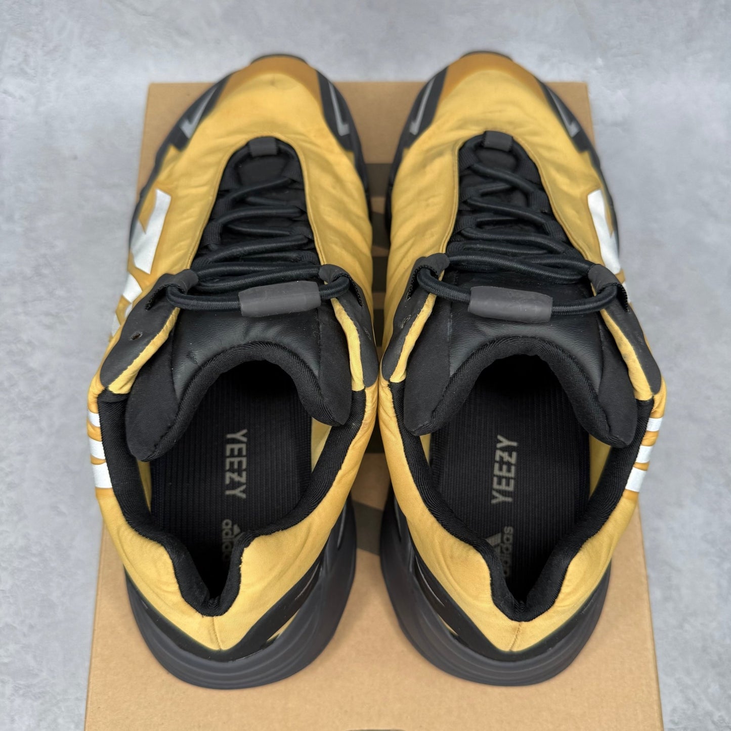 adidas Yeezy Boost 700 MNVN Honey Flux *pre - owned* SIZE 9 - Kicks Collective PA - adidas - GZ0717 - Men's Shoes - 9M/10.5W - Pre - Owned - Replacement Box