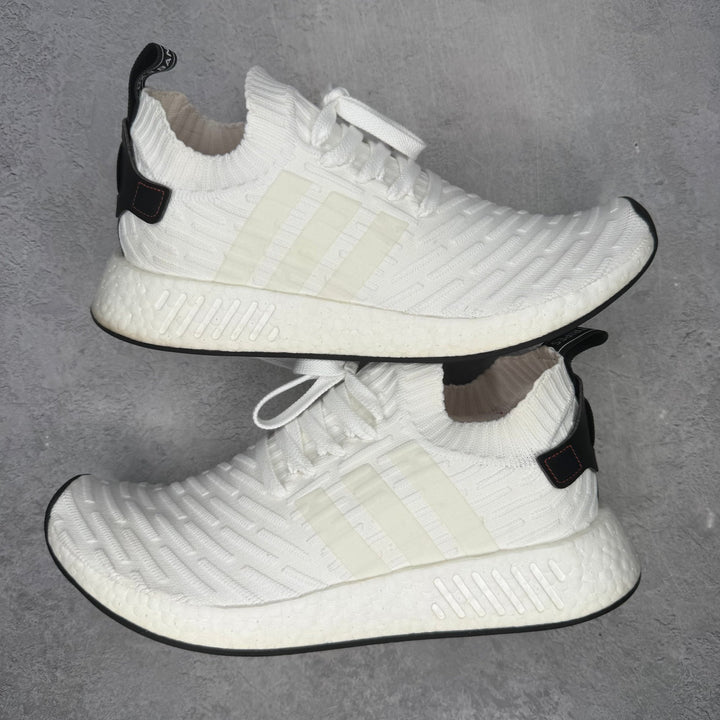 adidas NMD R2 White Black pre-owned size 10.5 - Kicks Collective PA - adidas - BY3015 - Men's Shoes - 10.5M/12W - Pre-Owned - No Box