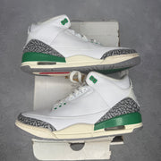 Jordan 3 Retro Lucky Green (Women's) pre-owned size 11.5W