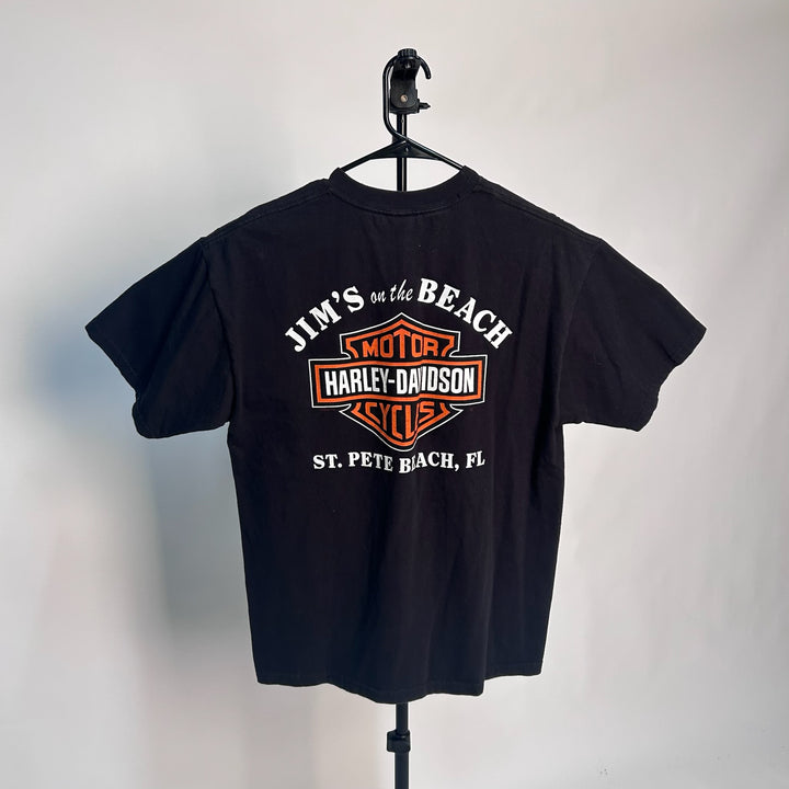 Harley Davidson Joker Saint Pete Beach Black Tee *pre-owned* SIZE L