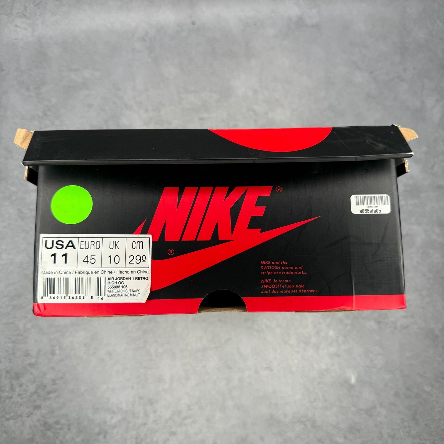 Jordan 1 High Metallic Navy 2016 *pre - owned* SIZE 11 - Kicks Collective PA - Jordan - 555088-106 - Men's Shoes - 11M/12.5W - Pre - Owned