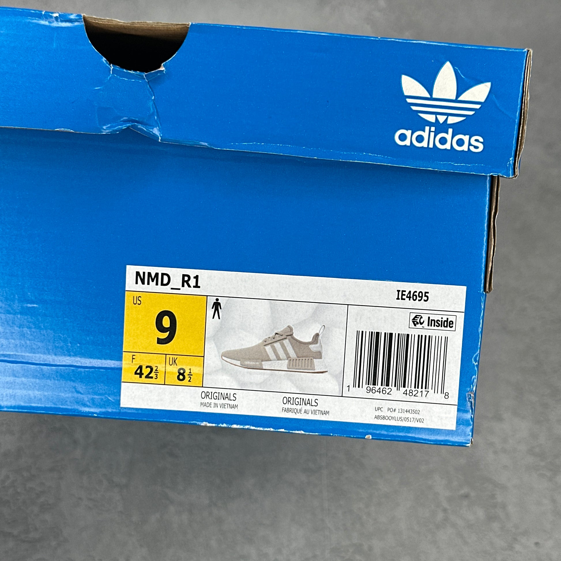 adidas NMD R1 Aluminium Cloud White Gum