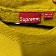 Supreme Box Logo Crewneck (FW18) Mustard *pre-owned* SIZE L