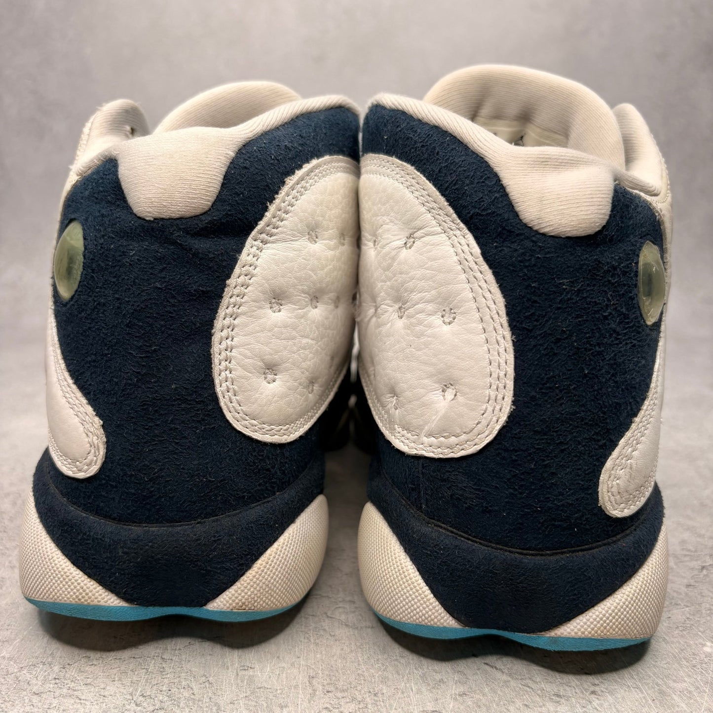 Jordan 13 Retro Obsidian Powder Blue White *pre - owned* SIZE 11 - Kicks Collective PA - Jordan - 414571-144 - Men's Shoes - 11M/12.5W - Pre - Owned - No Box