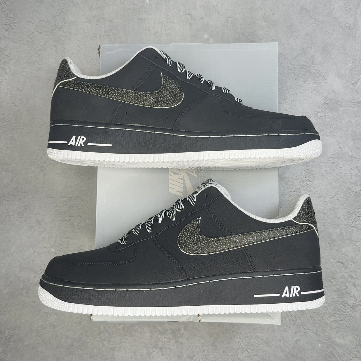Nike Air Force 1 Black Safari 13 (New) - Kicks Collective PA - Nike - 488298 043-13-N-1 - Pre-Owned Sneakers - 13