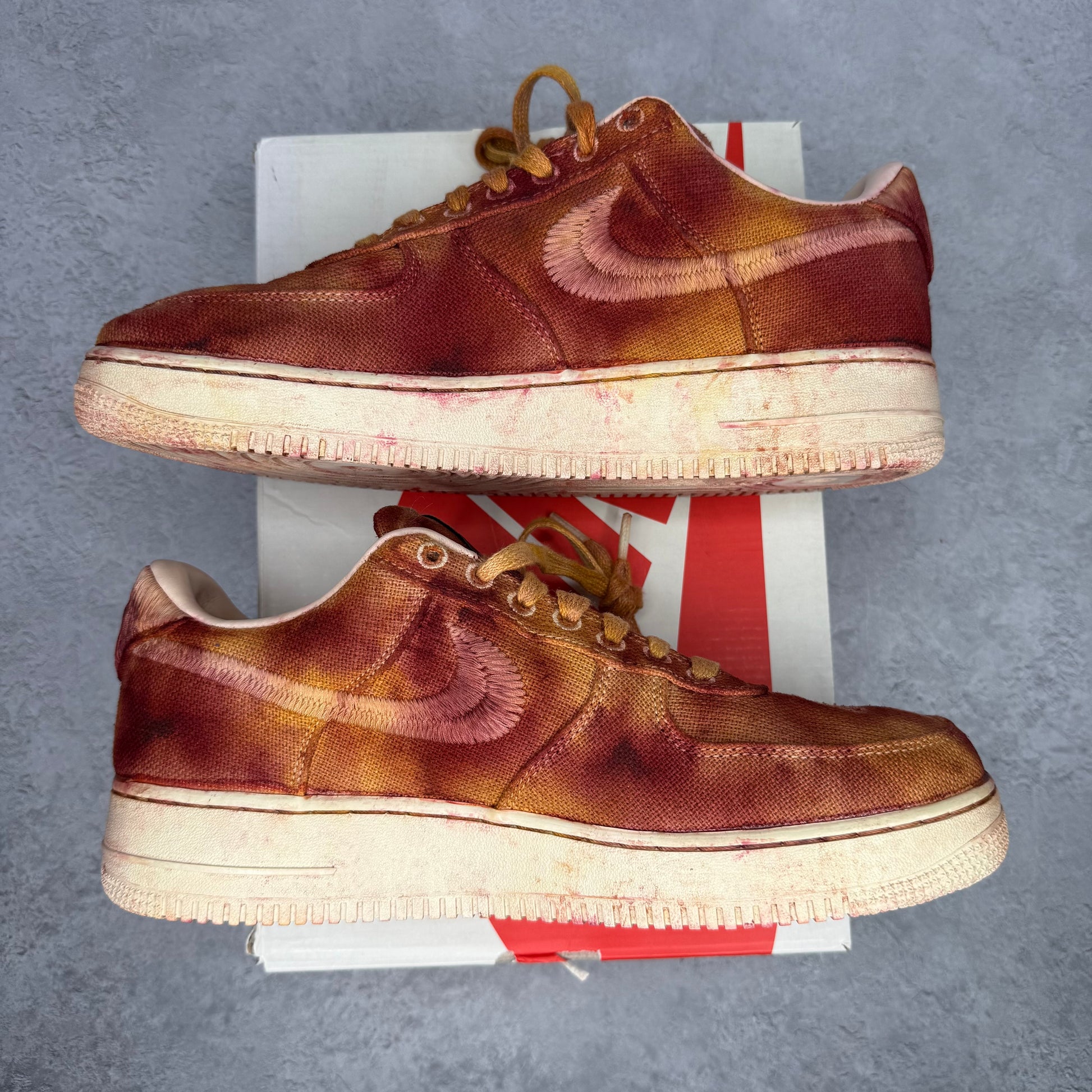 Nike Air Force 1 Stussy Low x Lookout & Wonderland Hand Dyed NEW YORK