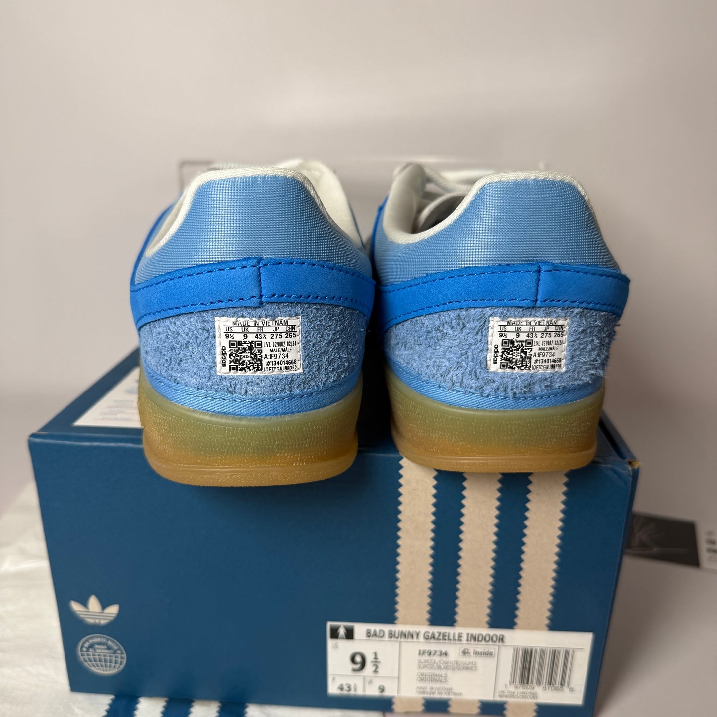 adidas Bad Bunny Gazelle Indoor San Juan *pre owned* (LIKE NEW) (SIZE 9.5)