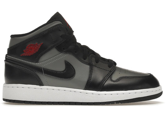 Jordan 1 Mid Shadow Red (GS) *yellowed* - Kicks Collective PA - Jordan - 554725-096 - Kid's Shoes - 5Y - Brand New