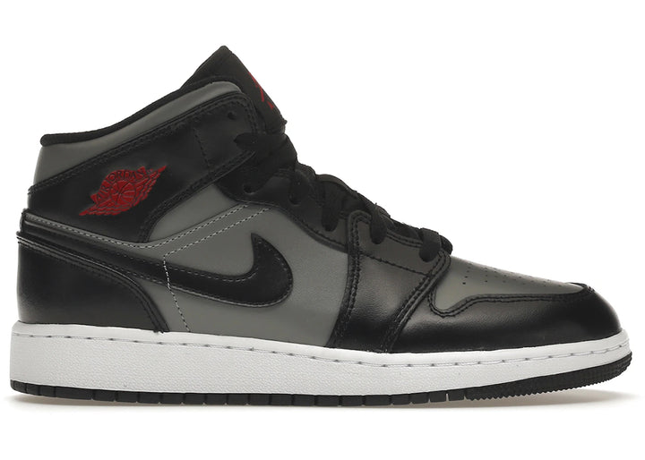 Jordan 1 Mid Shadow Red (GS) *yellowed* - Kicks Collective PA - Jordan - 554725-096 - Kid's Shoes - 5Y - Brand New