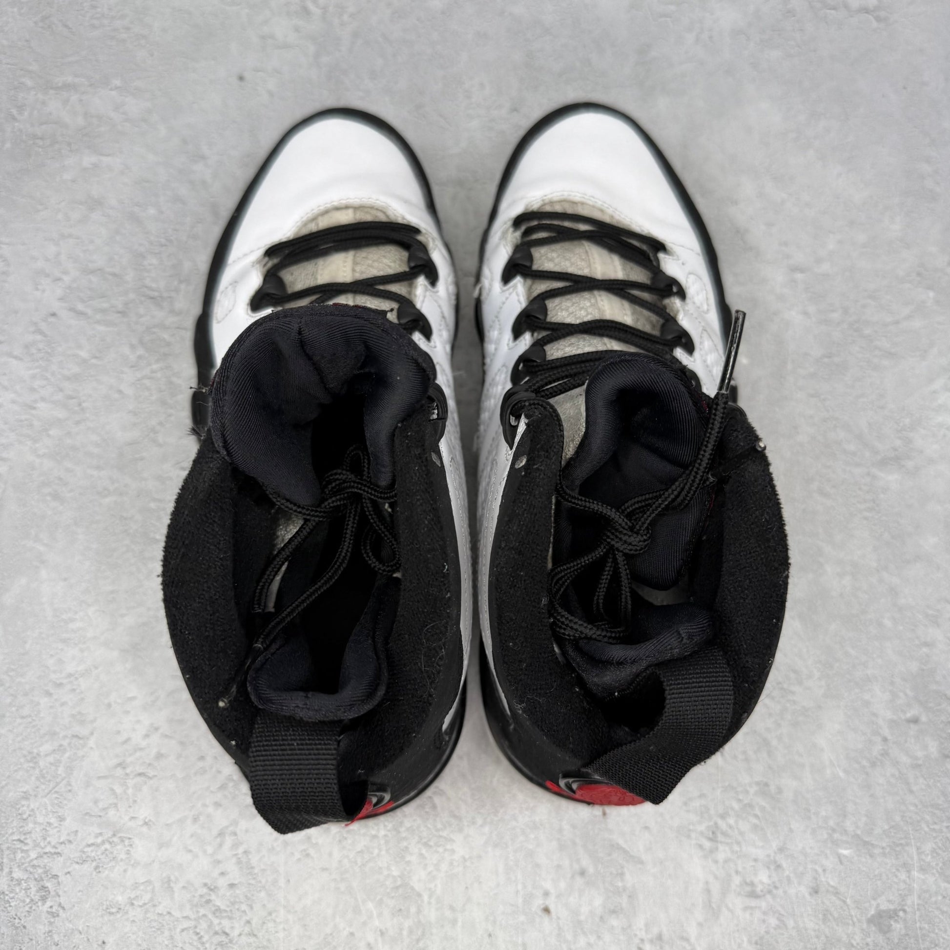 Jordan 9 Retro White Black Red (2010) *pre - owned* SIZE 7.5 - Kicks Collective PA - Jordan - 302370-102 - Men's Shoes - 7.5M/9W - Pre - Owned - No Box